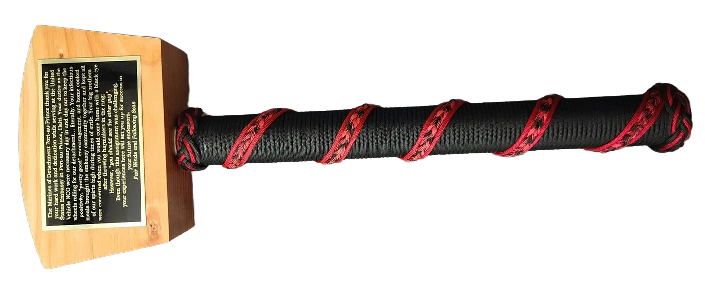 War Hammer, Black/Red Camo Braid