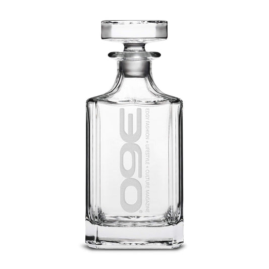360 Magazine Refillable Diamond Decanter, 750mL Integrity Bottles