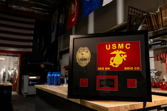 Framed Custom Guidon