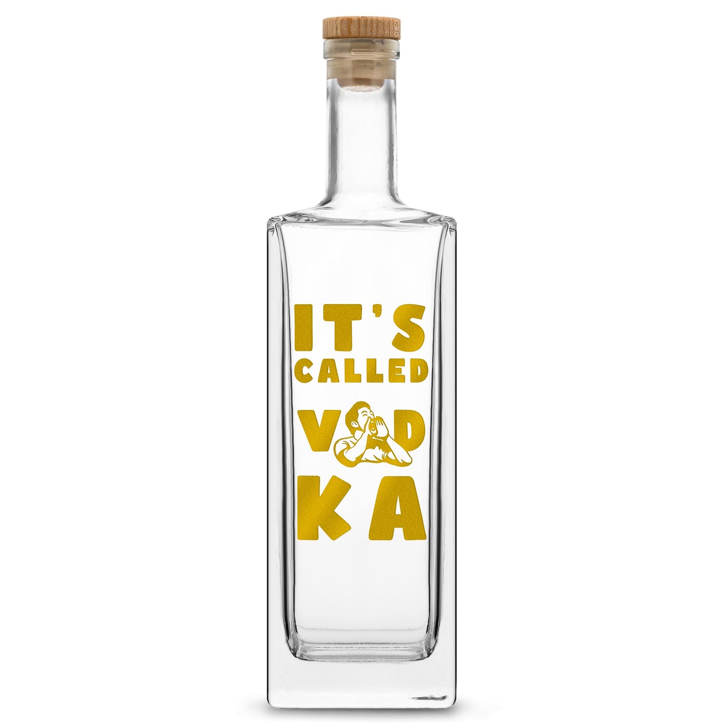 Premium Liberty Liquor Bottle - It's Called Vodka, 750ml, Laser Etched or Hand Etched