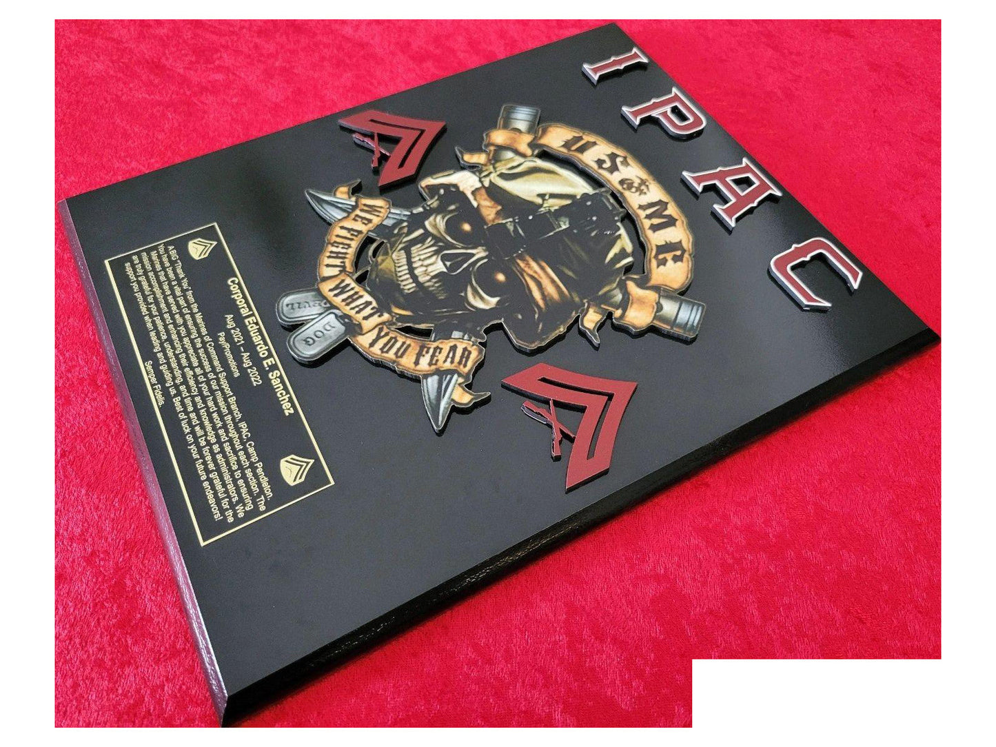 10.5 in x 13 in Plaque with 45 Degree Bevel Edge