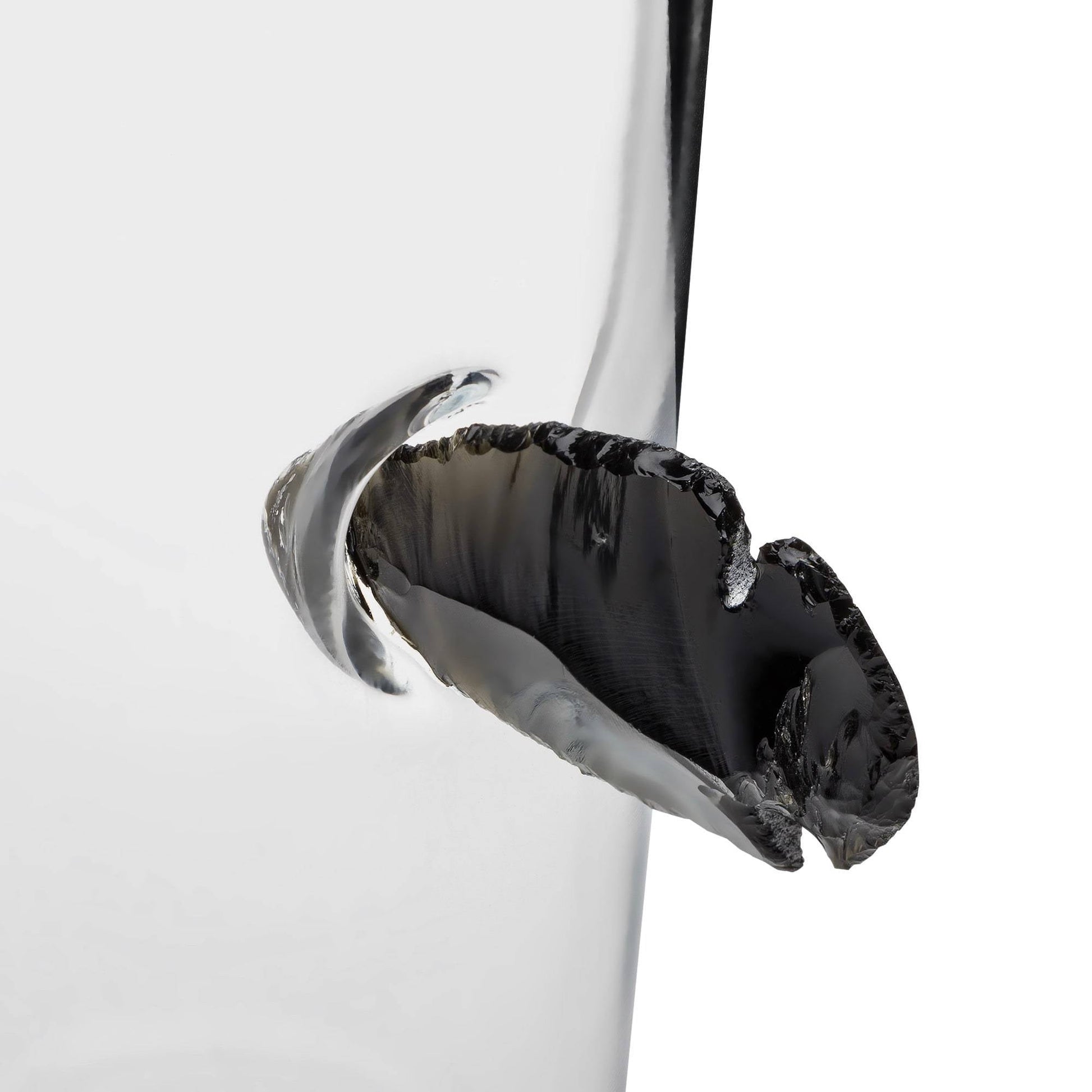 Custom Etched Obsidian Arrowhead Beer Glass, 16 Ounce Integrity Bottles