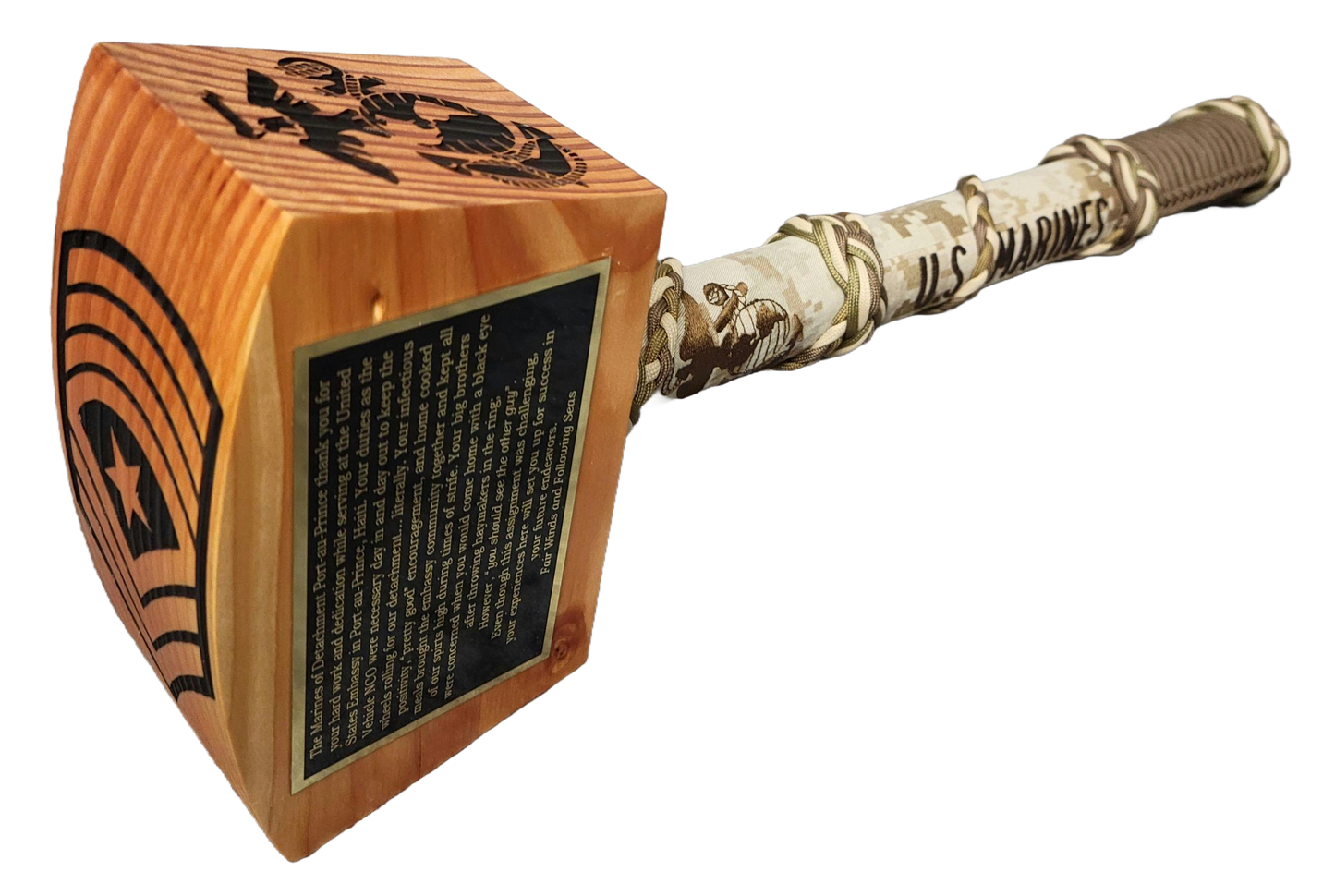 War Hammer, Tri-color Braid, Marine Corps, Desert