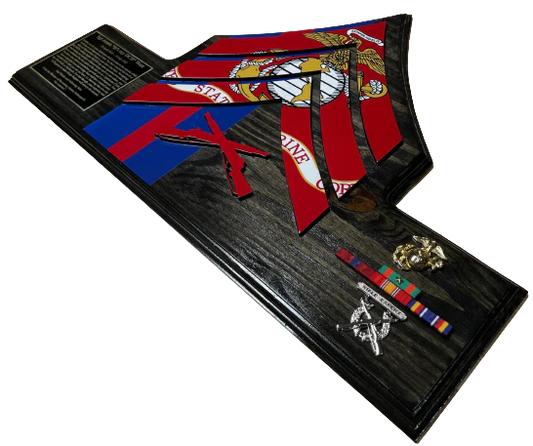 Wood chevron with backboard Available for all branches and ranks