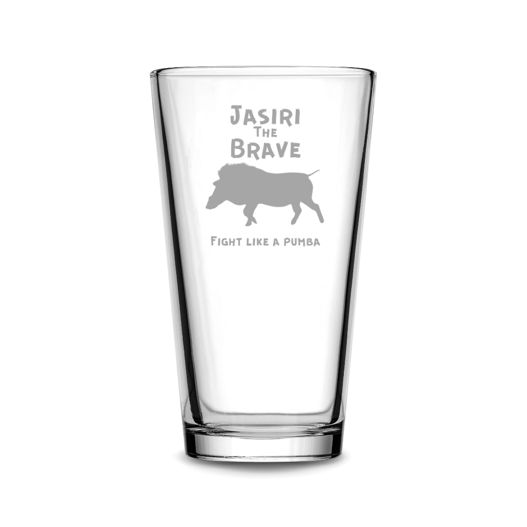 Customizable Pint Glass, Beer Glass, 16oz, Laser Etched or Hand Etched