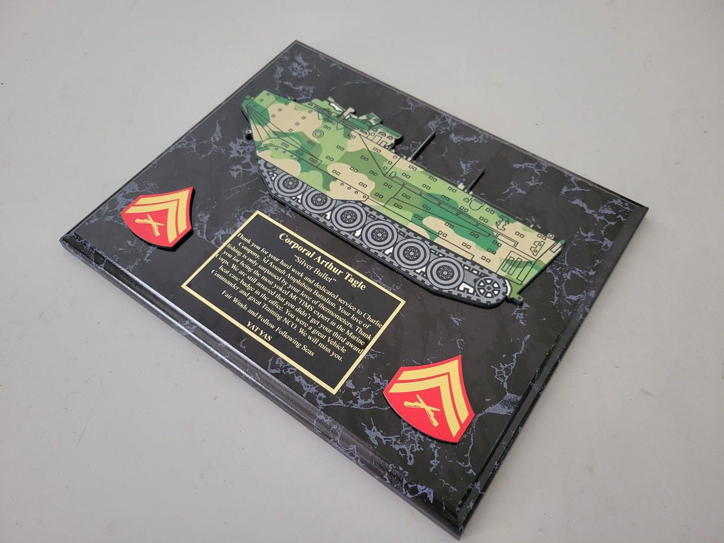 9 x 12 Plaque with 45 Degree Bevel Edge