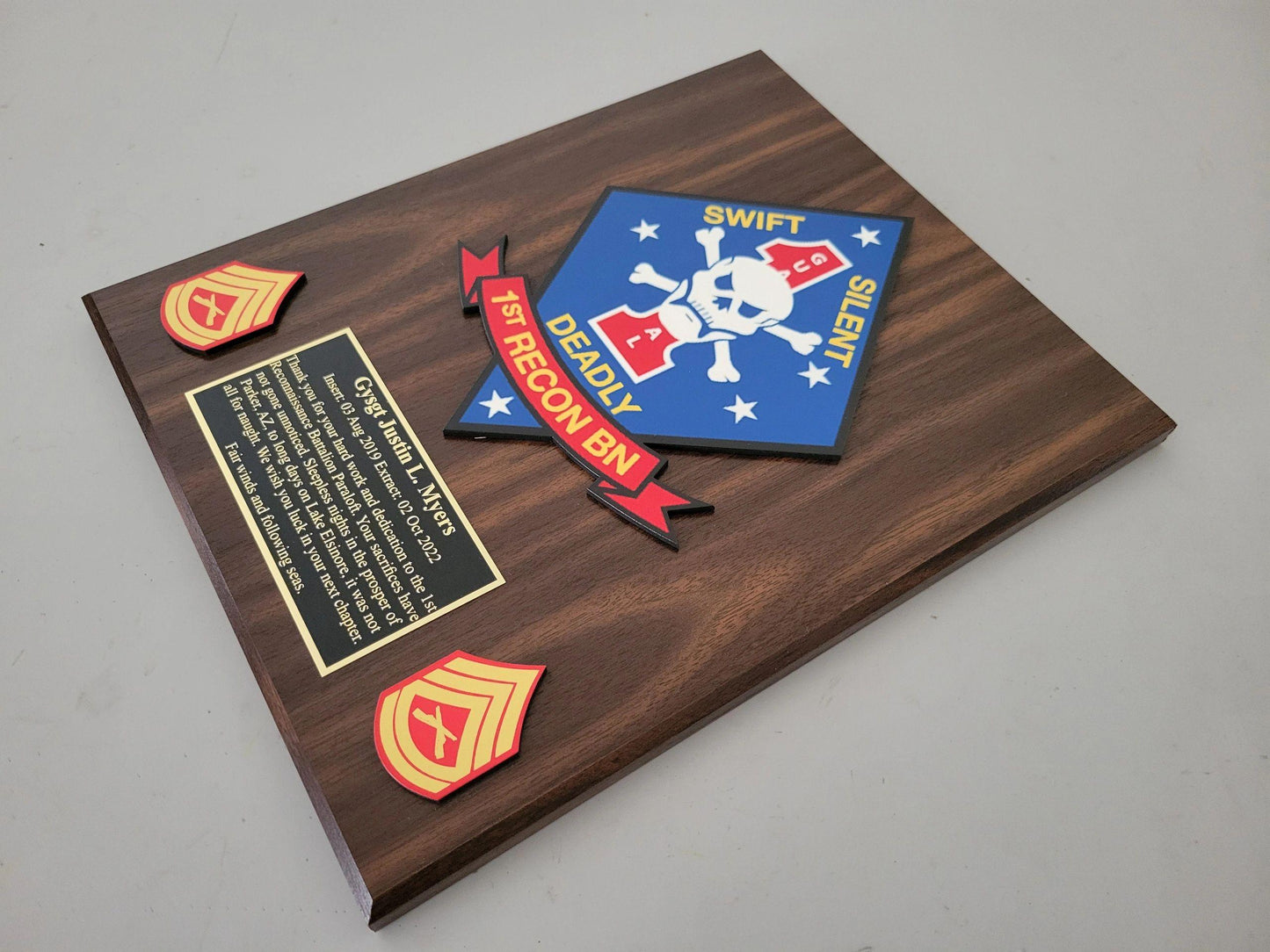 9 x 12 Plaque with 45 Degree Bevel Edge