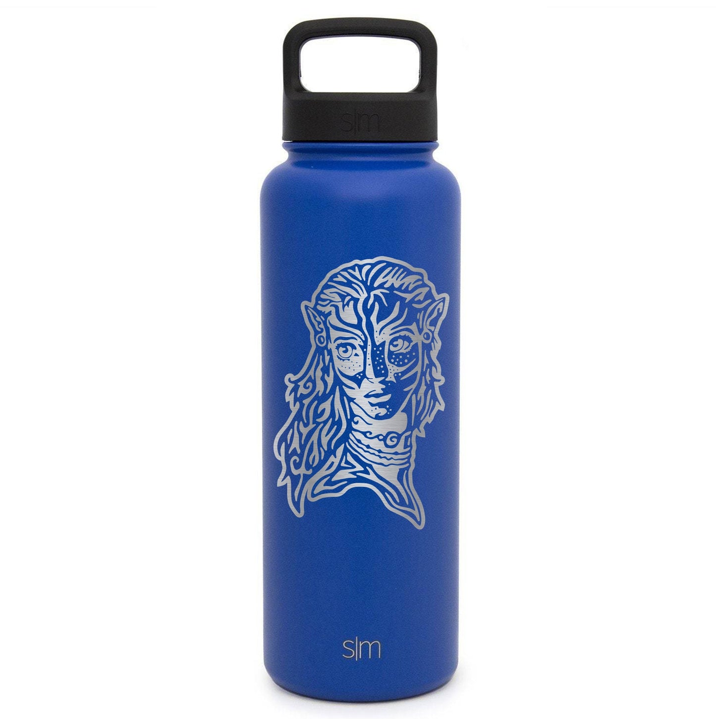 Premium Stainless Steel Water Bottle, Avatar Neytiri, Extra Lid, 40oz