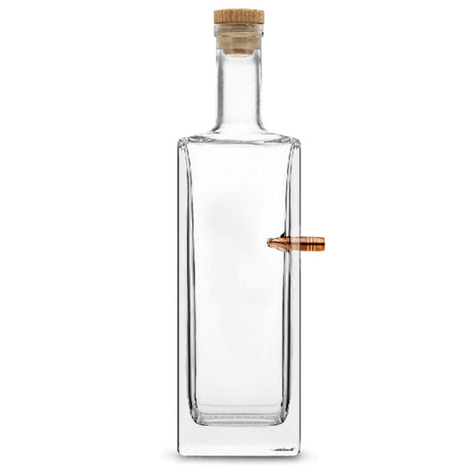 Custom Etched Refillable .50 Caliber Bullet, Liberty Bottle, 750mL Integrity Bottles