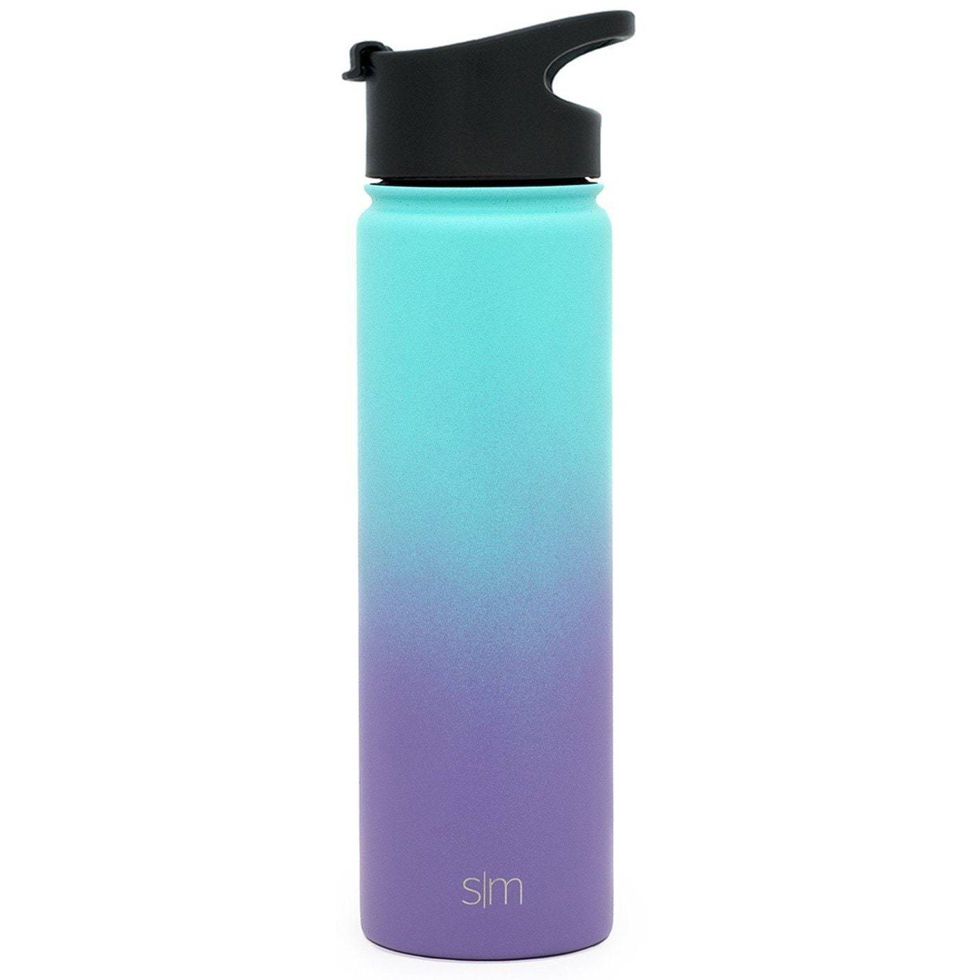 Tropical Seas Custom Etched Simple Modern Summit Water Bottle, 22 Ounce by Integrity Bottles